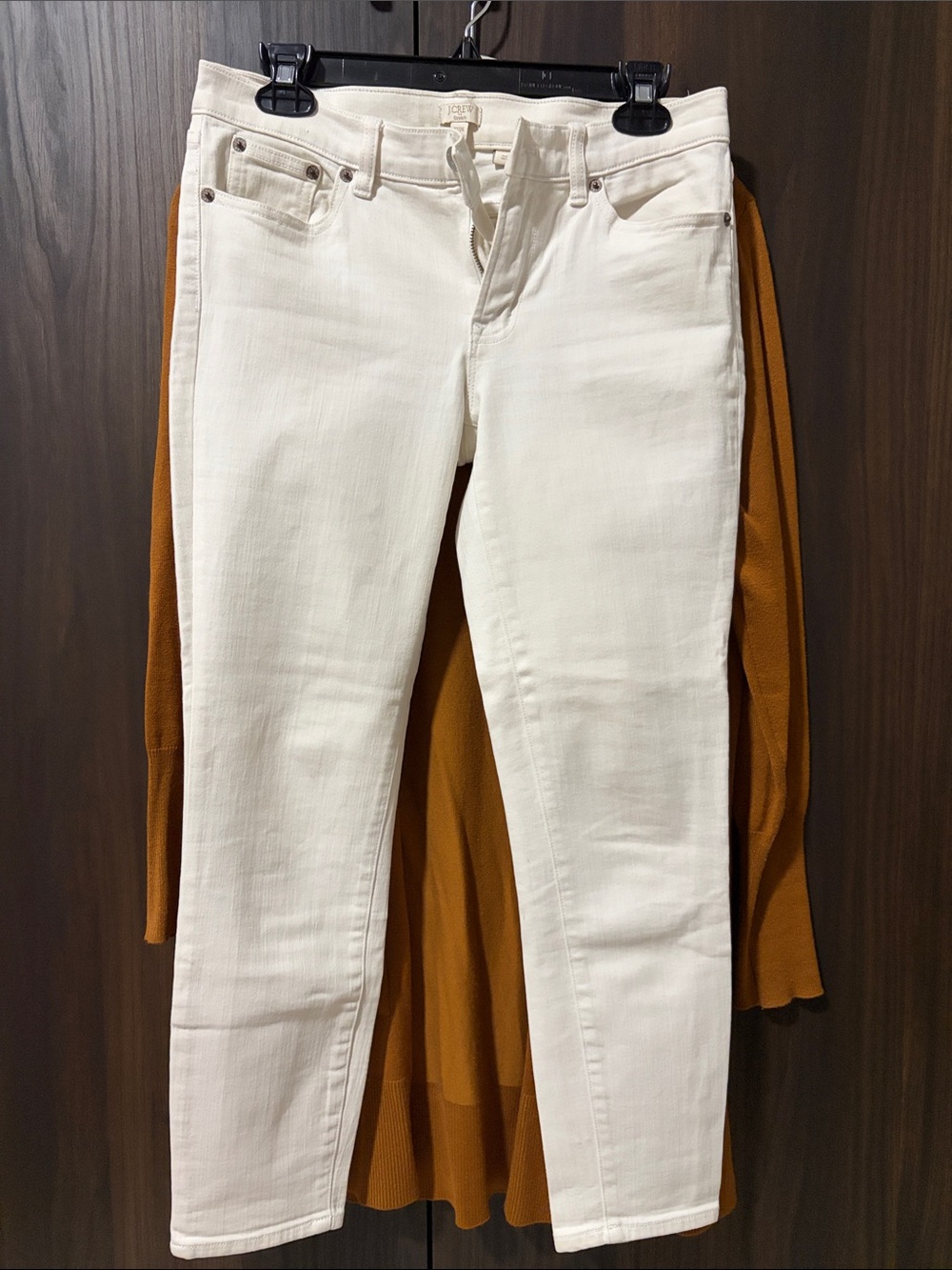 J. Crew Cream Skinny Jeans